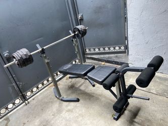 Weight bench set