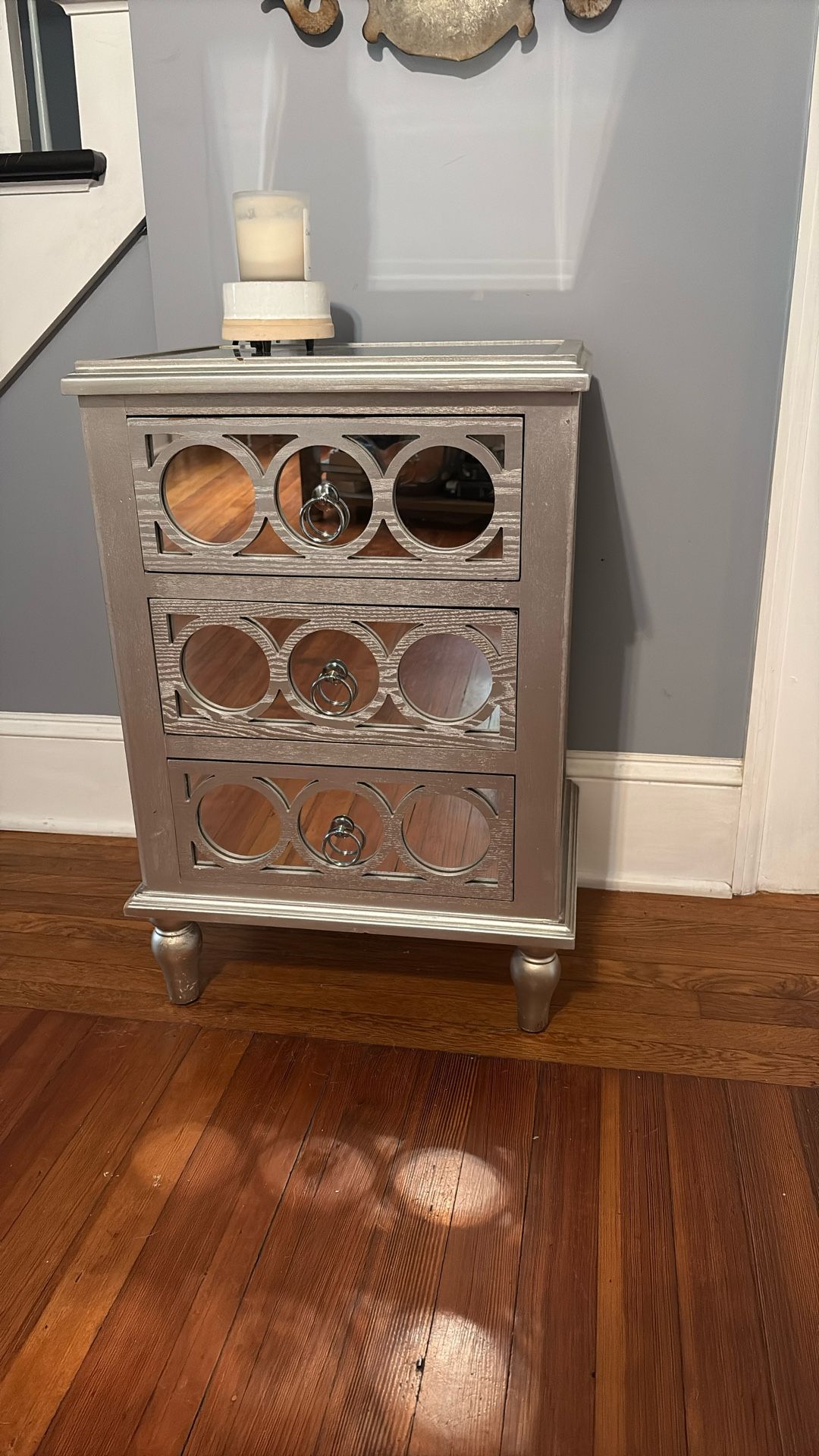 Side Table With Three Drawers