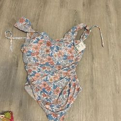 Floral One Piece Bathing Suit 