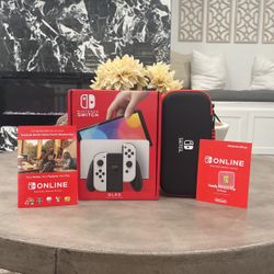 Nintendo Switch Oled 256gb Carrying Case Bundle 