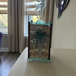 Fabulous Art Glass,Hand Signed Glass Box With Cover 