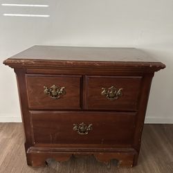 Wood nightstand