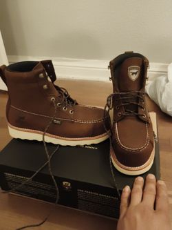 Irish setter by red wings steel toe work boots
