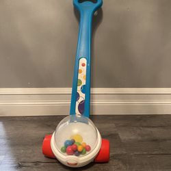Fisher-Price Classic Corn Popper Walk & Push Toy, KIDS GIFT Blue, used