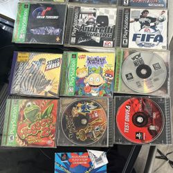 ORIGINAL PS1 Console And Games 