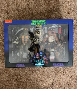 NECA TMNT II The Secret of the Ooze Tokka & Rahzar 2 pack NEW AUTHENTIC COMPLETE Brand New