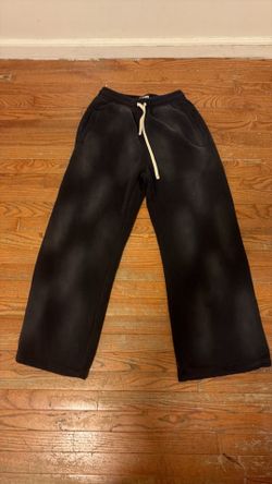 Bareline black washed baggy sweats size medium