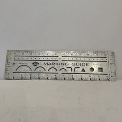 Traum Metal Patented Marking Guide Ruler Measuring Tool No. 134 13" x 3 1/2"
