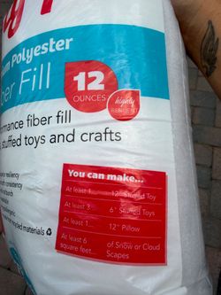 Poly-Fil Premium Polyester Fiber Fill, 12 oz Bag