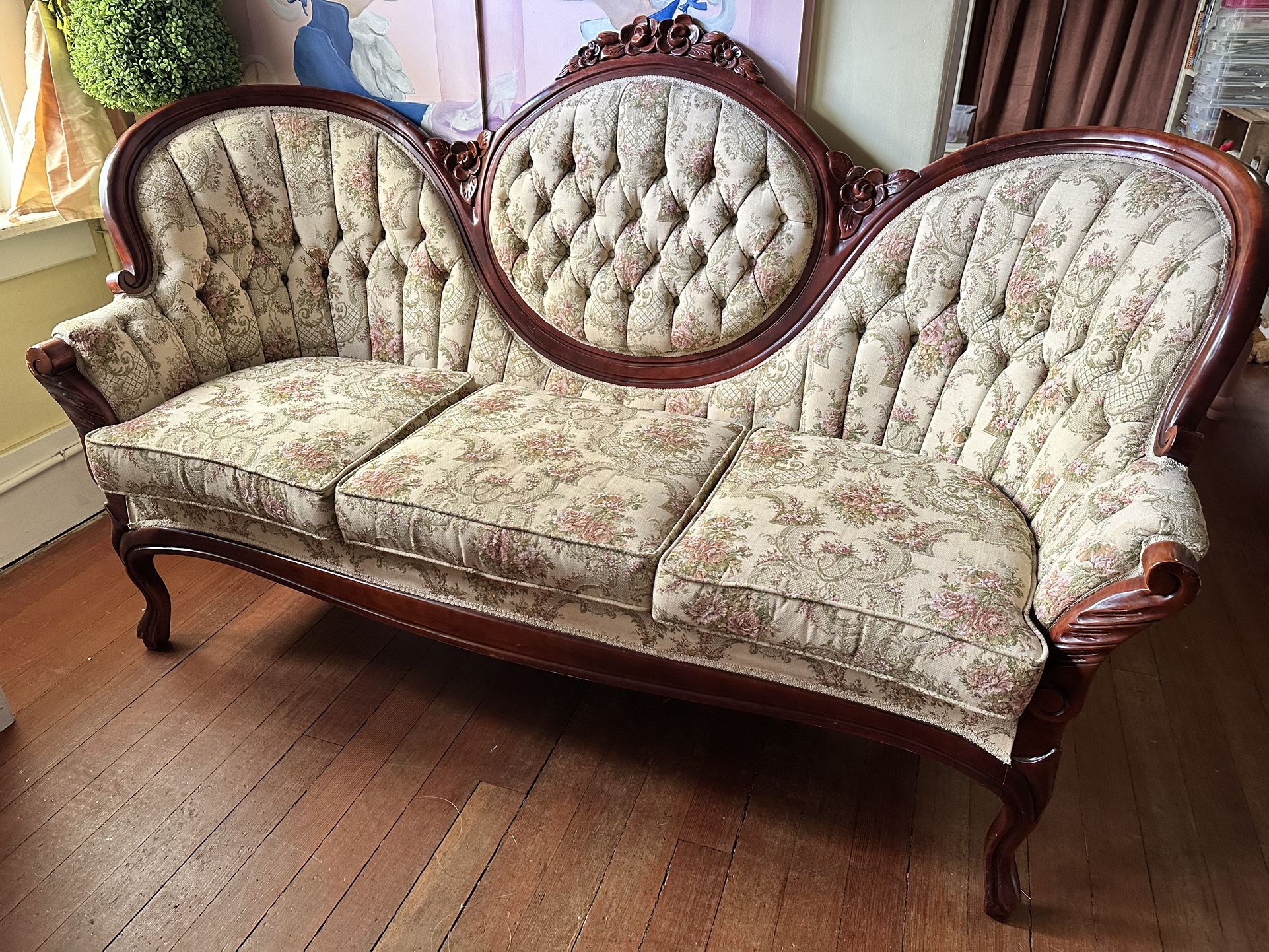 Vintage Antique Victorian Sofa