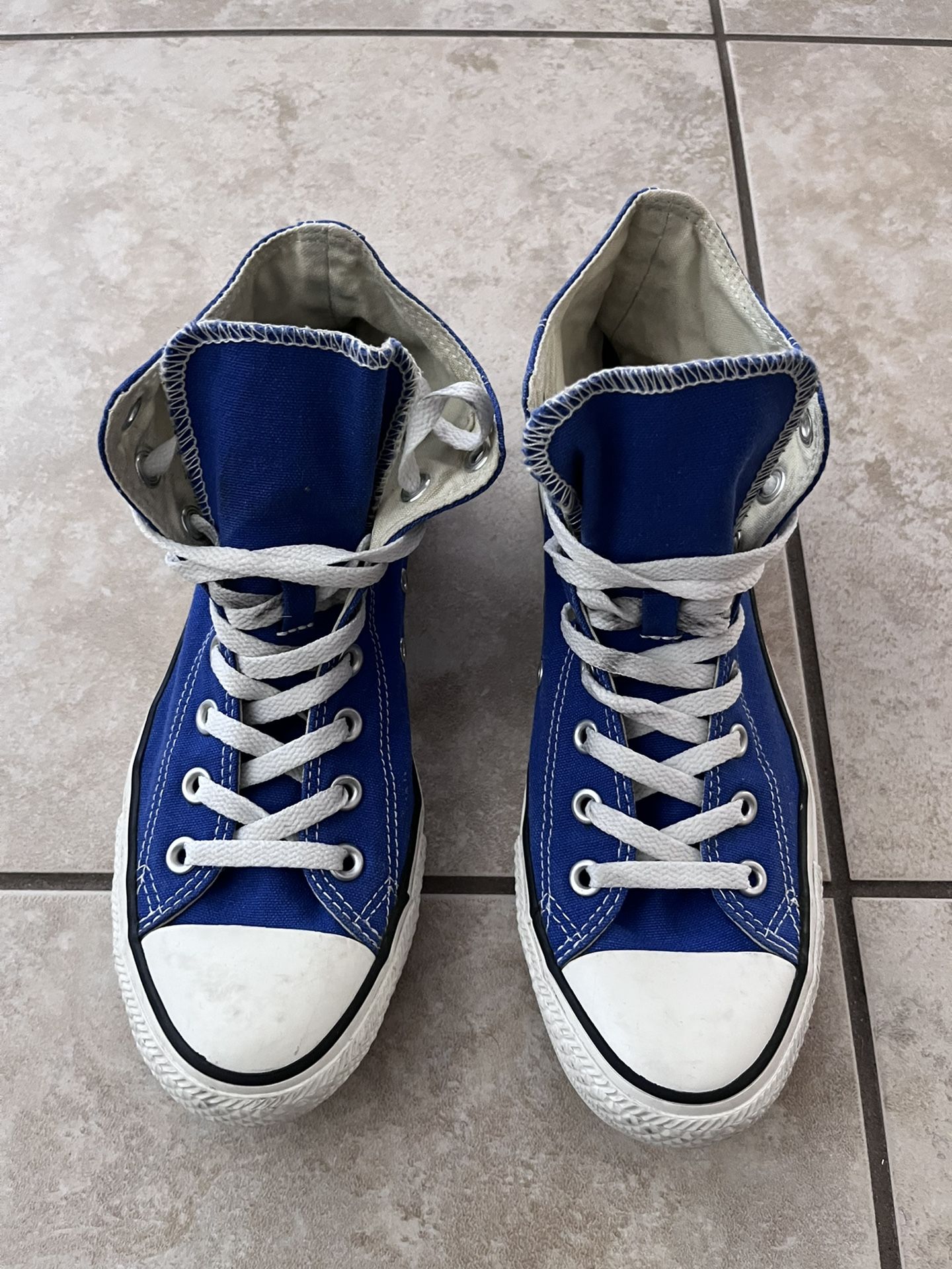 Blue High Top Converse Shoes