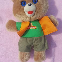 Teddy Ruxpin 1985 Small Talking and Singing Best friend Stuffed Bear Plush WORKS