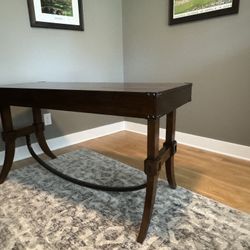 Solid Wood Writing Desk and matching Bookcase