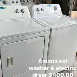 Amana Set Washer & dryer Electric 
