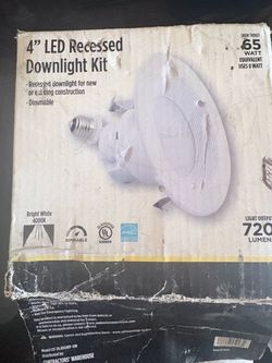 New 4 led recessed downlight kit