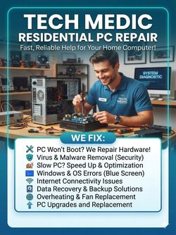 Residencial Computer repair TechMedic