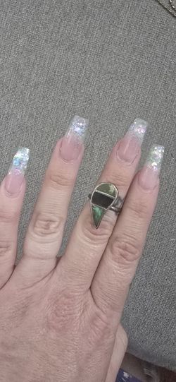 Silver Abalone Ring