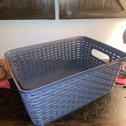 Grey  medium storage Bin I do have a lot of colors and sizes if interested