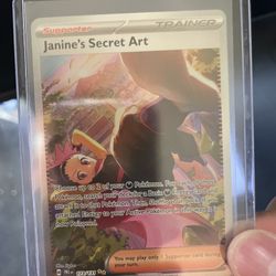 Janines Secret Art Pokemon Card