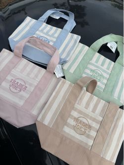 Trader Joe’s stripped mini tote bag