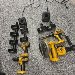 14.4v And  18v DeWalt Tools