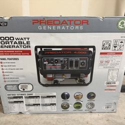 New In Box 4000w  Predator Generator