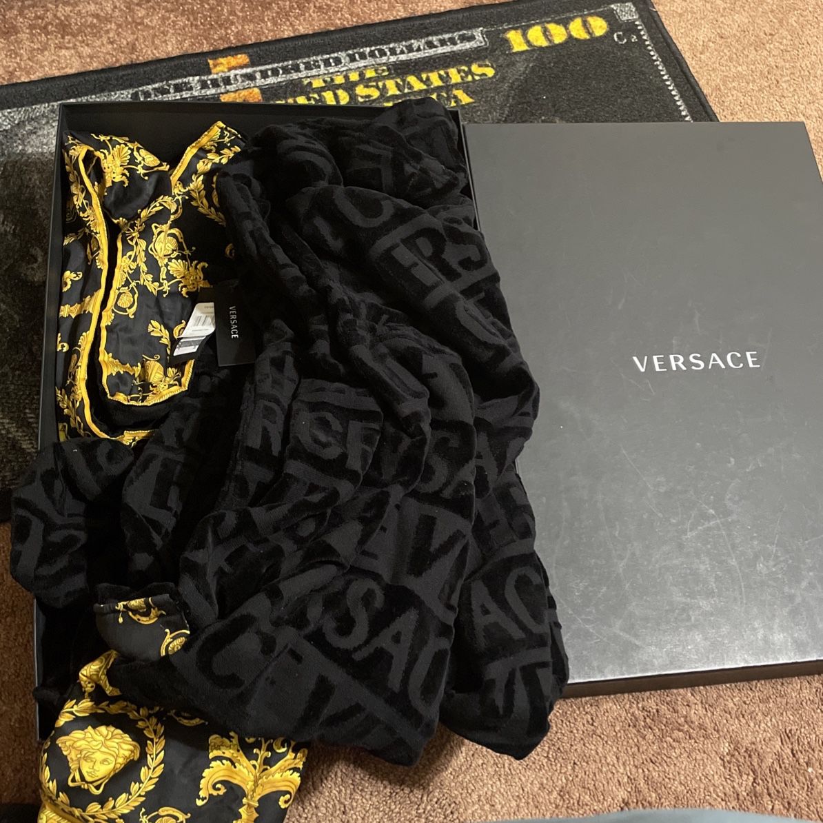 Versace Robe Brand New Size XL Authentic 