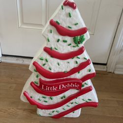 NEW Christmas LED Blow Mold Decor Little Debbie Snack Cake Tree 15.35 in x 5.78 in x 22.04 in 1.98lb