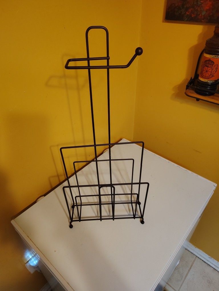 Toilet Paper And Magazine Holder
