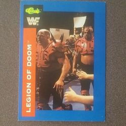 Classic 1991 WWF Legion Of Doom #46 Hawk Animal Card Wrestle Wrestling Wrestler Collectible Vintage Sports Trading Professional Pro