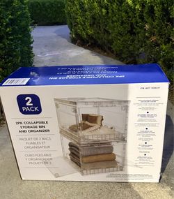 2pk collapsible storage bins