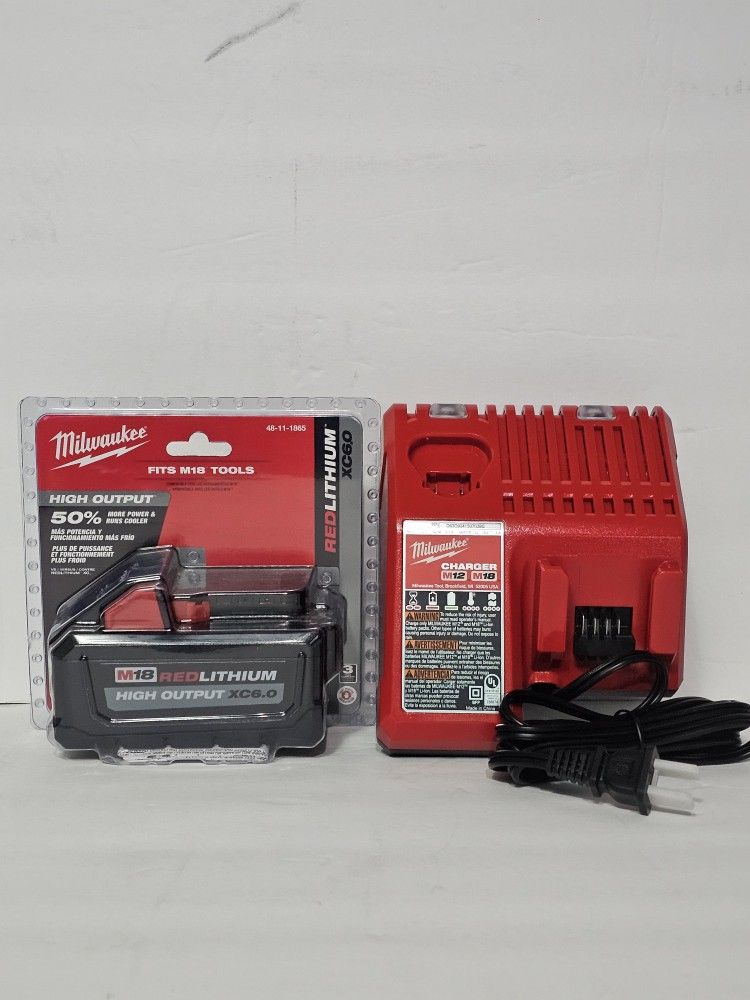 Milwaukee M18 18-Volt Lithium-Ion High Output Starter Kit with 6.0 Ah Battery and Charger