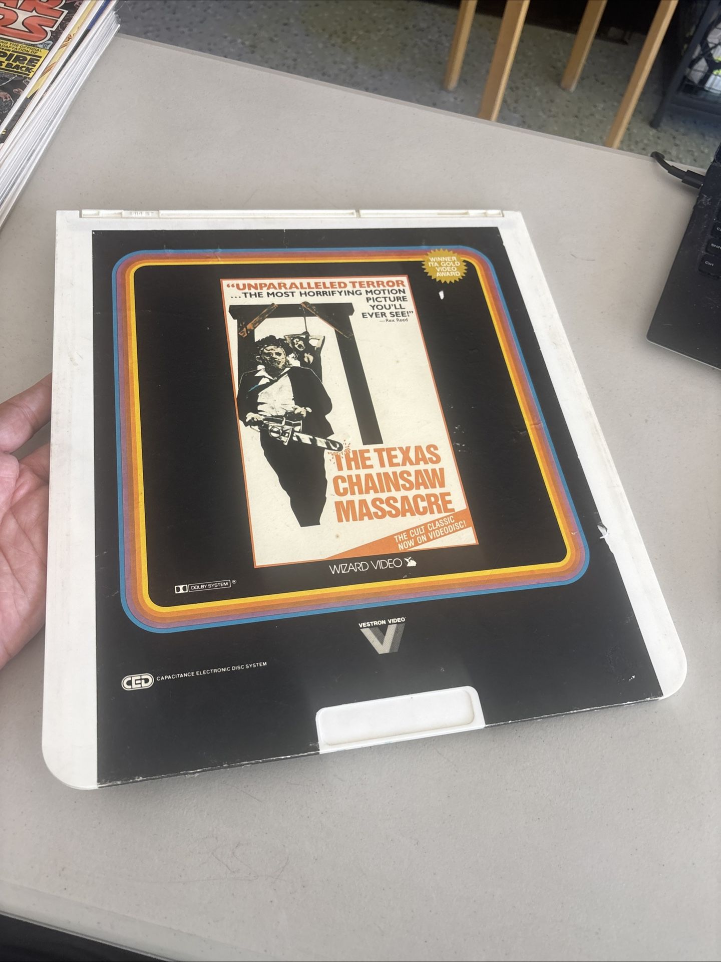 Texas Chainsaw Massacre (1974) CED SelectaVision VideoDisc - 1983 Wizard