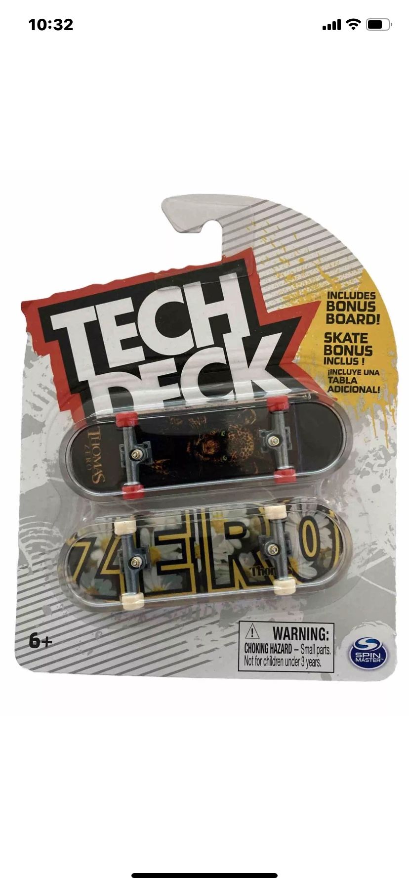 TECH DECK ZERO SKATEBOARD