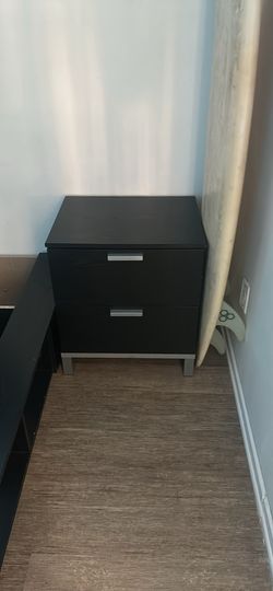 2 black Nightstands