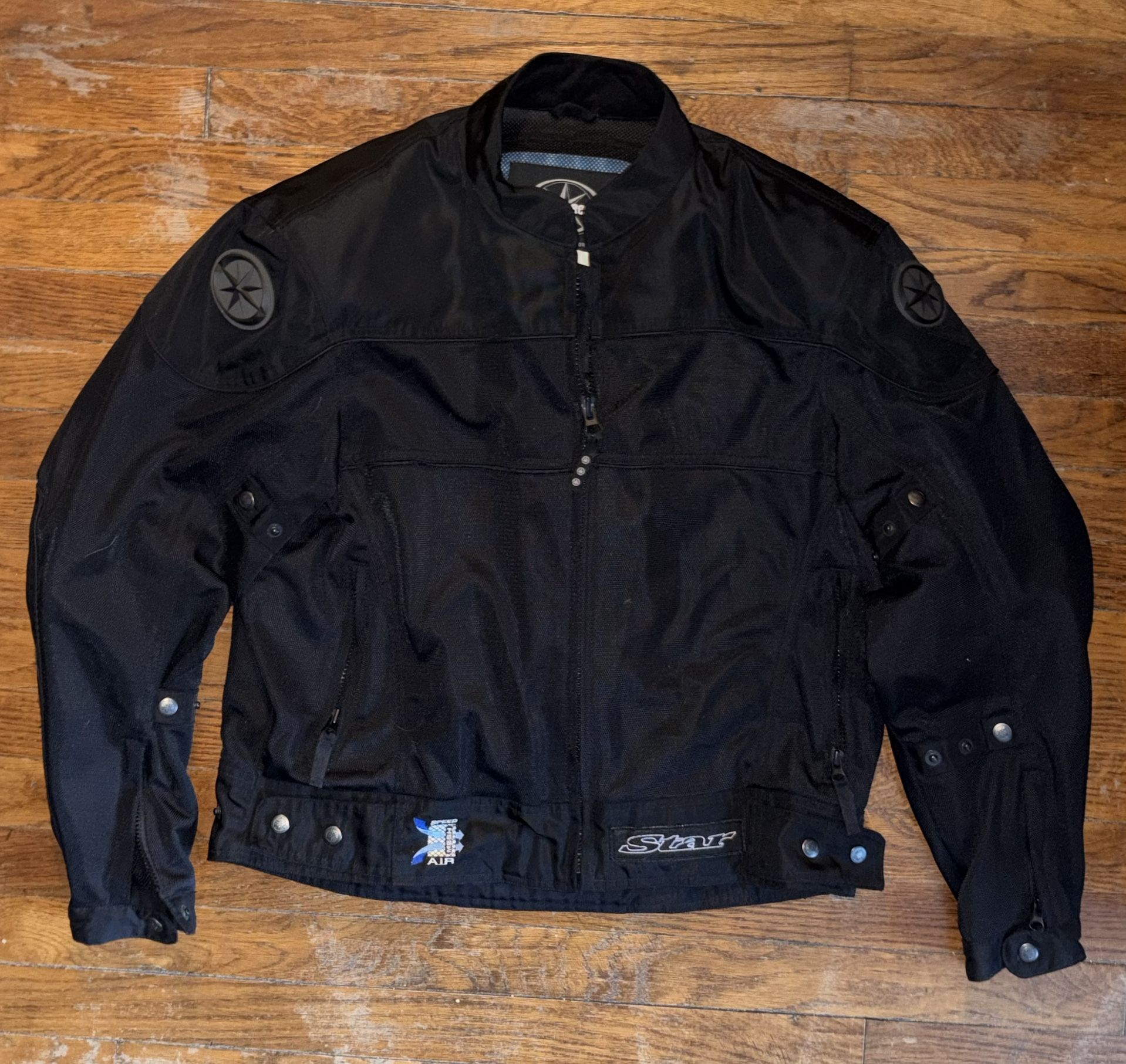 Yamaha Star Motorcyles Riding Jacket Back/ Shoulder/ Arm Padded Size Medium