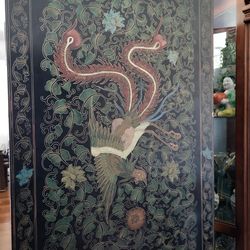 Antique Hard Wood Walldrawer/cabinet