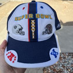 Super Bowl XXXVII Reebok Cap Hat Oakland Raiders Tampa Bay Buccaneers