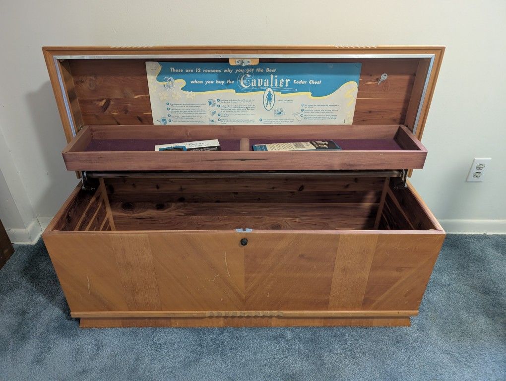 Vintage Cavalier Red Cedar Hope Chest