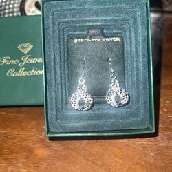 925 Real Silver Earrings 