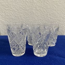 St. Louis Crystal Juice Glasses - Vintage