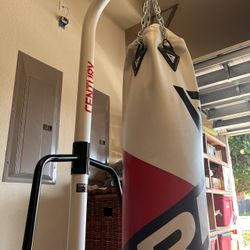 NEW Hanging Punching Bag & Steel Stand 