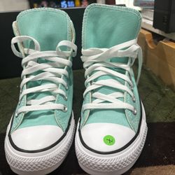 Converse All Star High Top Turquoise Canvas Men's Casual Shoes Size 6.5