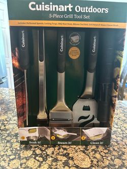 Cuisinart outdoors, five piece grill tool set