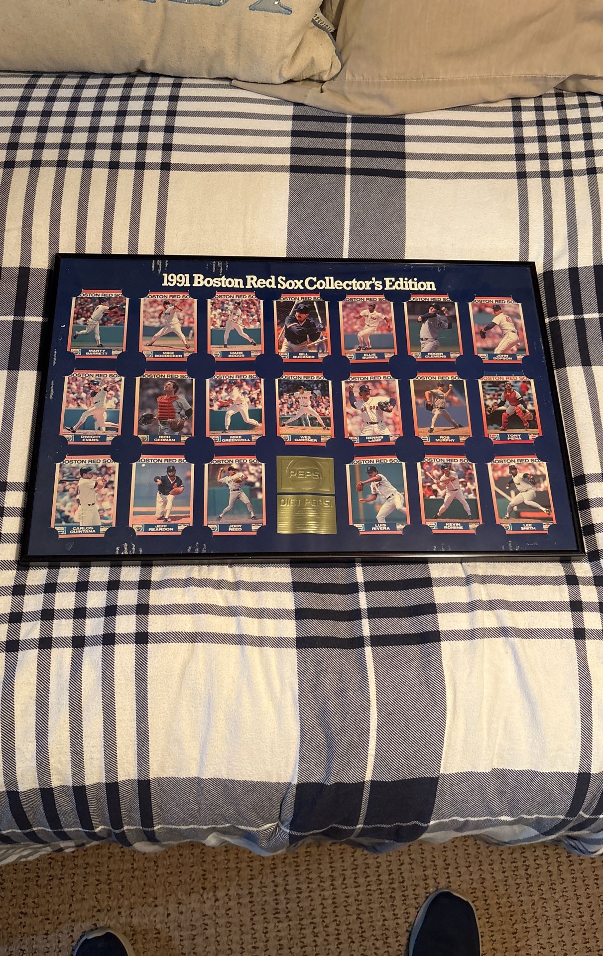 1991 Boston Red Sox Collectors Edition / Pepsi Framed Set