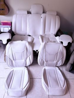 LEATHER SEAT COVERS WHITE / Nissan Pathfinder