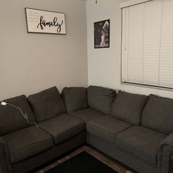 Dark Grey Sectional Couch