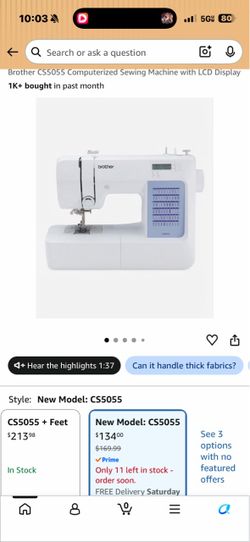 Brother CS5055 Computerized Sewing Machine