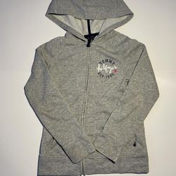 Tommy Hilfiger Est 1985 Gray Zip Up Hoodie  Jacket Boys Medium Gray/Navy Blue/ White