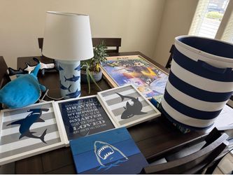 Shark Bedroom Decor and Bedding Set
